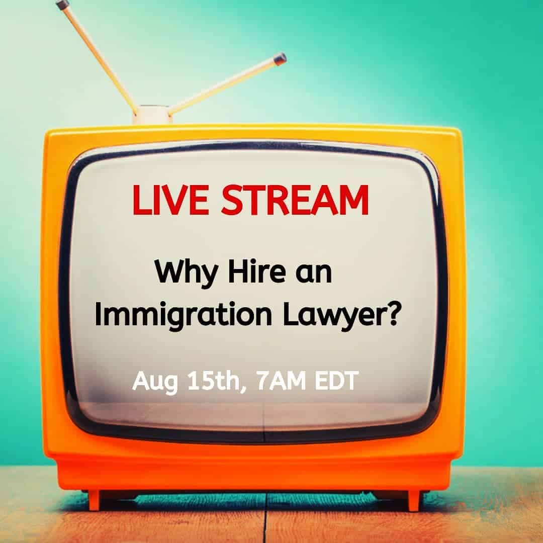 Immigration.ca – Live Stream Series – Thursday August 15, 2019